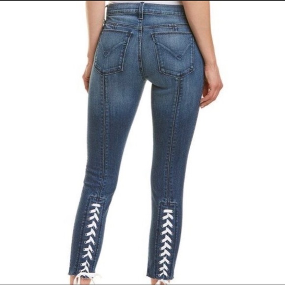 Hudson Midrise Nico Laxe Up Super Skinny Crop Ankle Jeans in size 25 - Picture 7 of 7